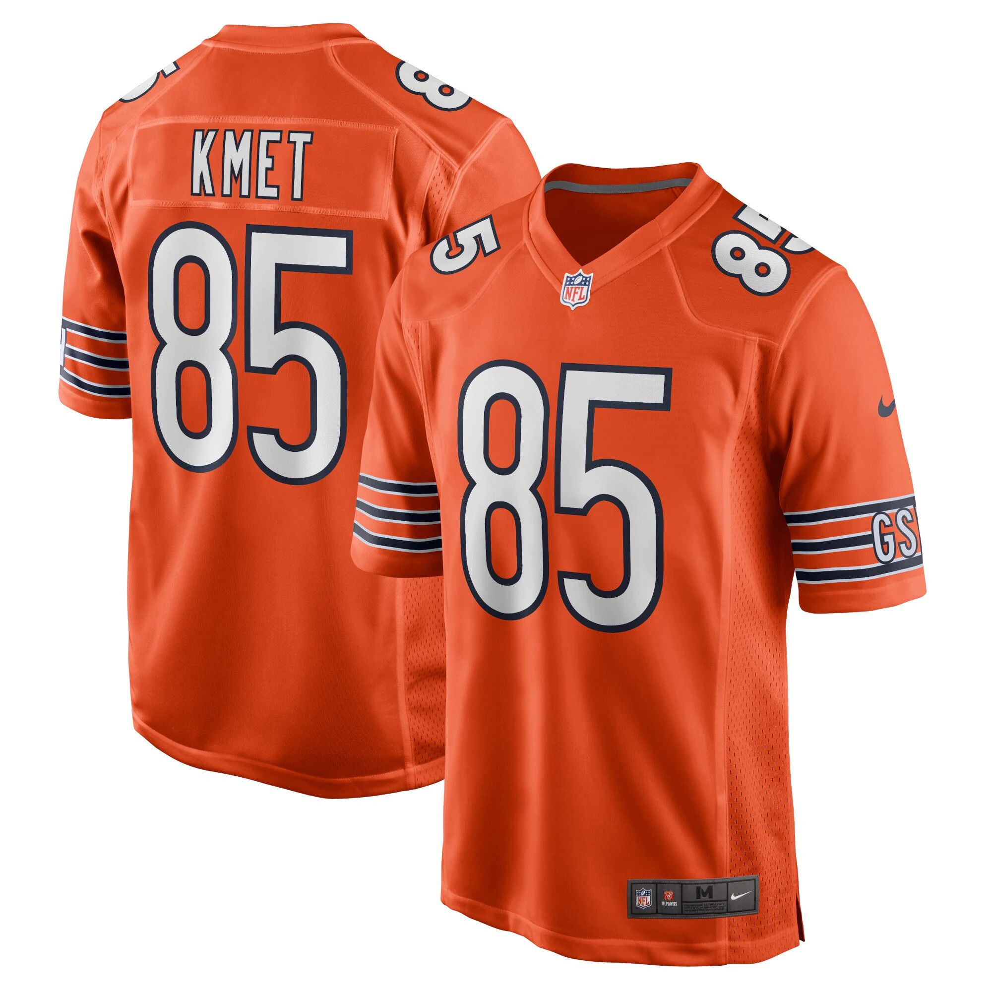 Men Chicago Bears #85 Cole Kmet Nike Orange Player Game NFL Jersey